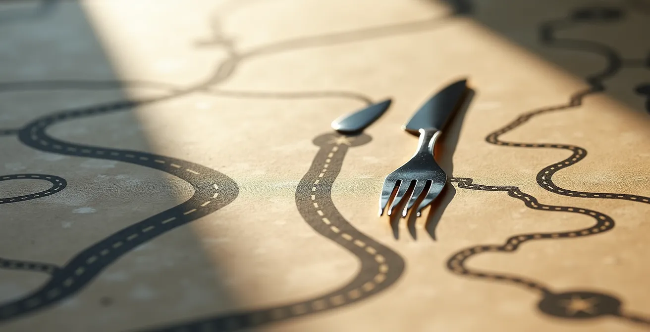 Vue aérienne stylisée de la connexion Toulouse-Colomiers